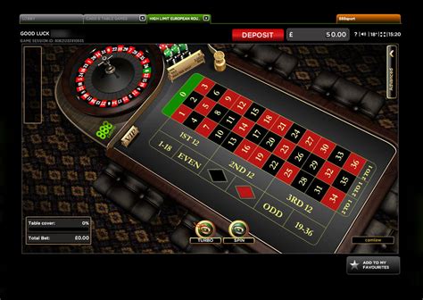  online casino high limit roulette